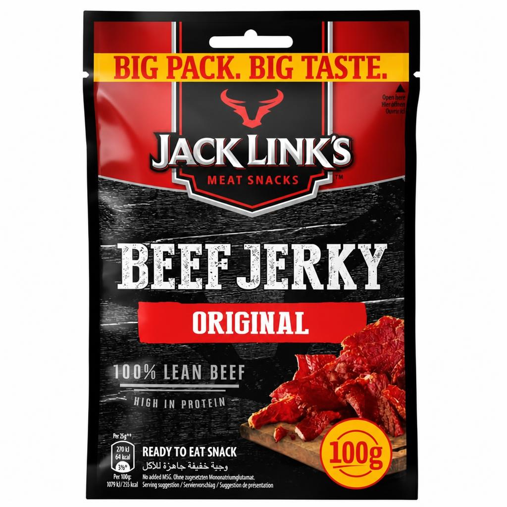 Jack Links Beef Jerky Original 100g Cli