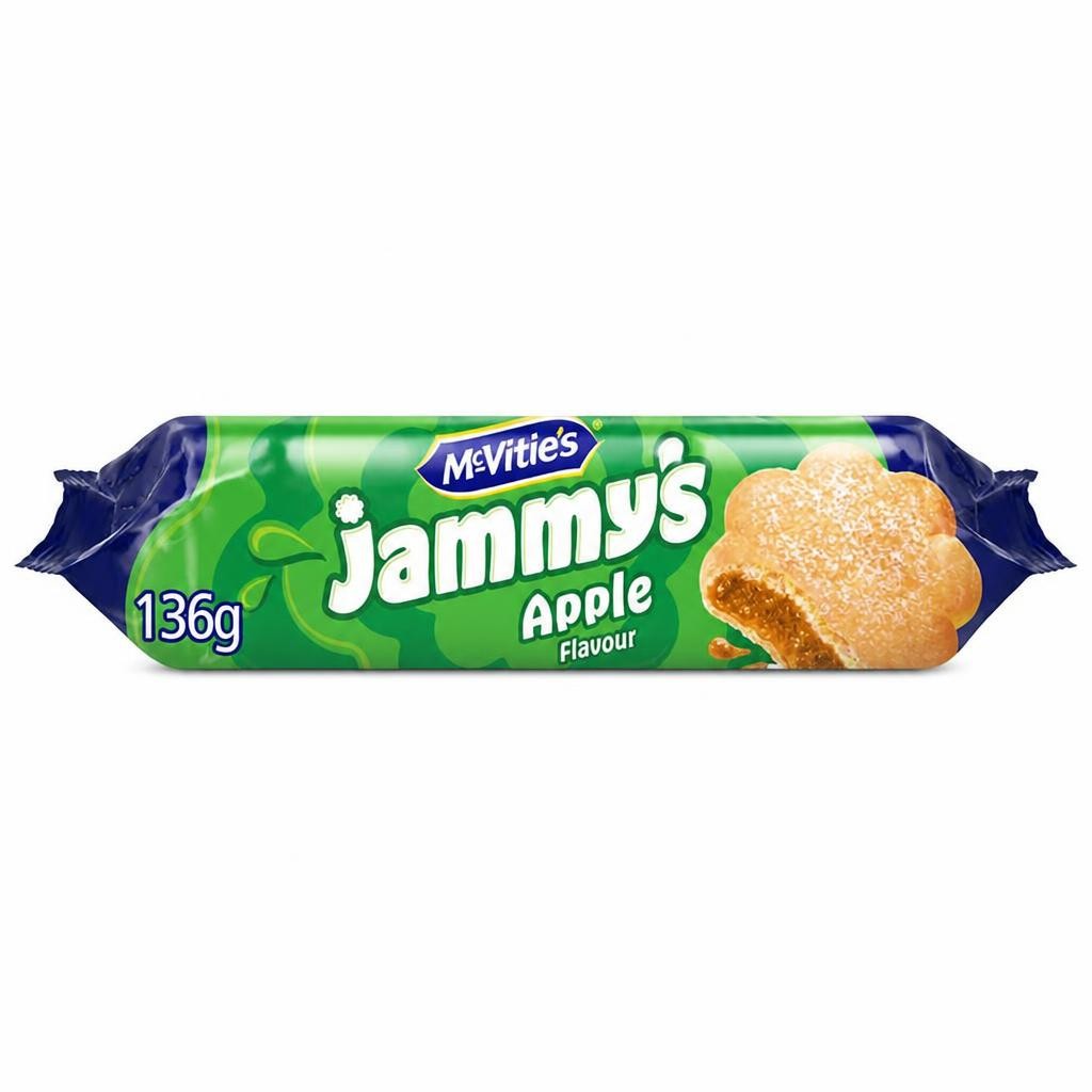 McVitie's Jammys 136.5g Apple Flavour Biscuits