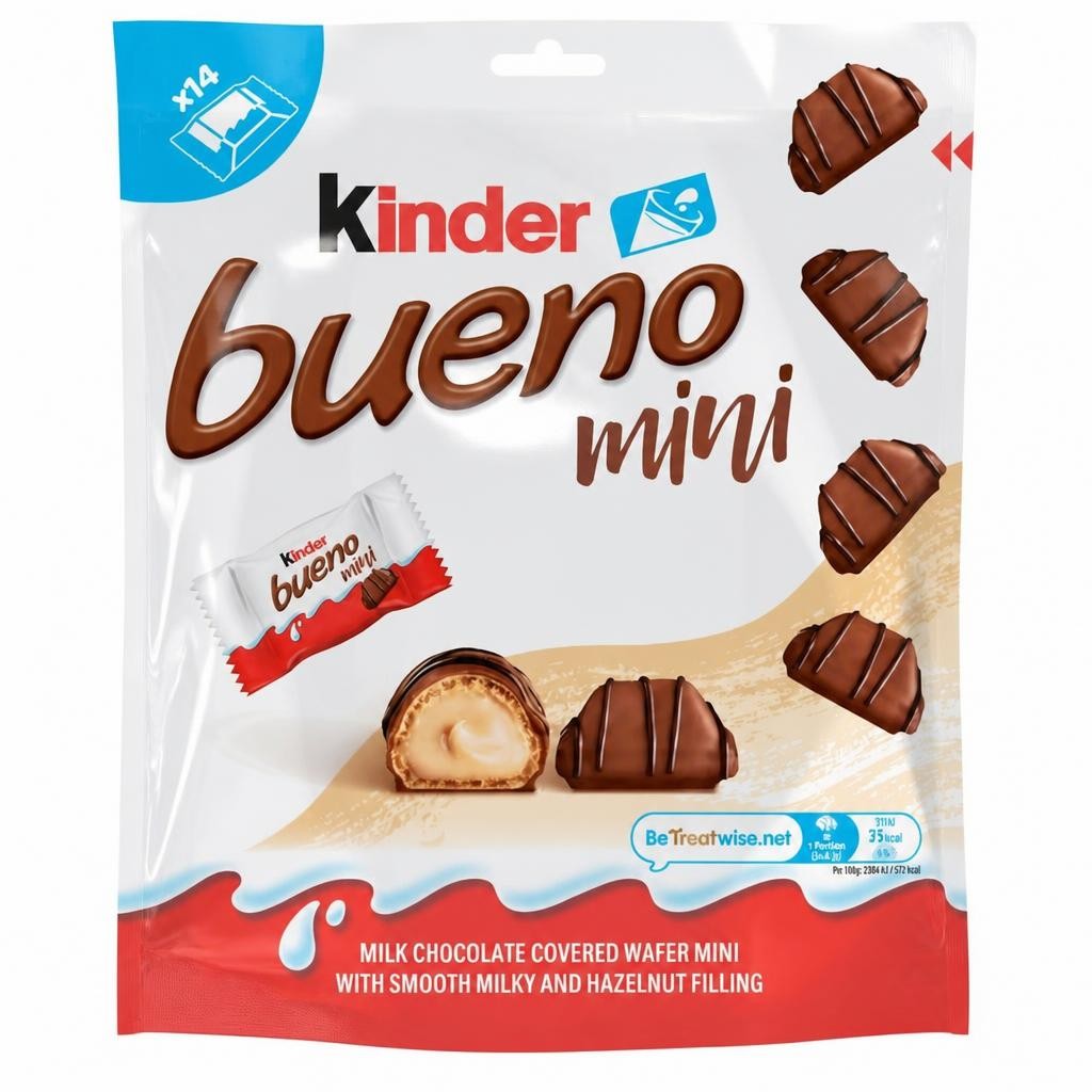 Kinder Bueno 14 x Mini Chocolate Wafer Bites 75.6g