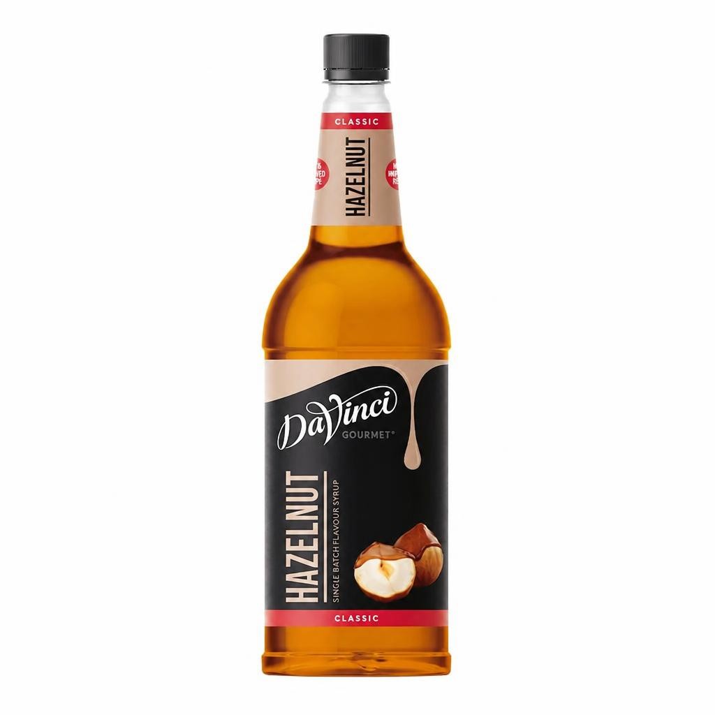 DaVinci Gourmet Hazelnut 1L Syrup for Coffee, Cocktails , Desserts, Beverages - (Pack of 1)