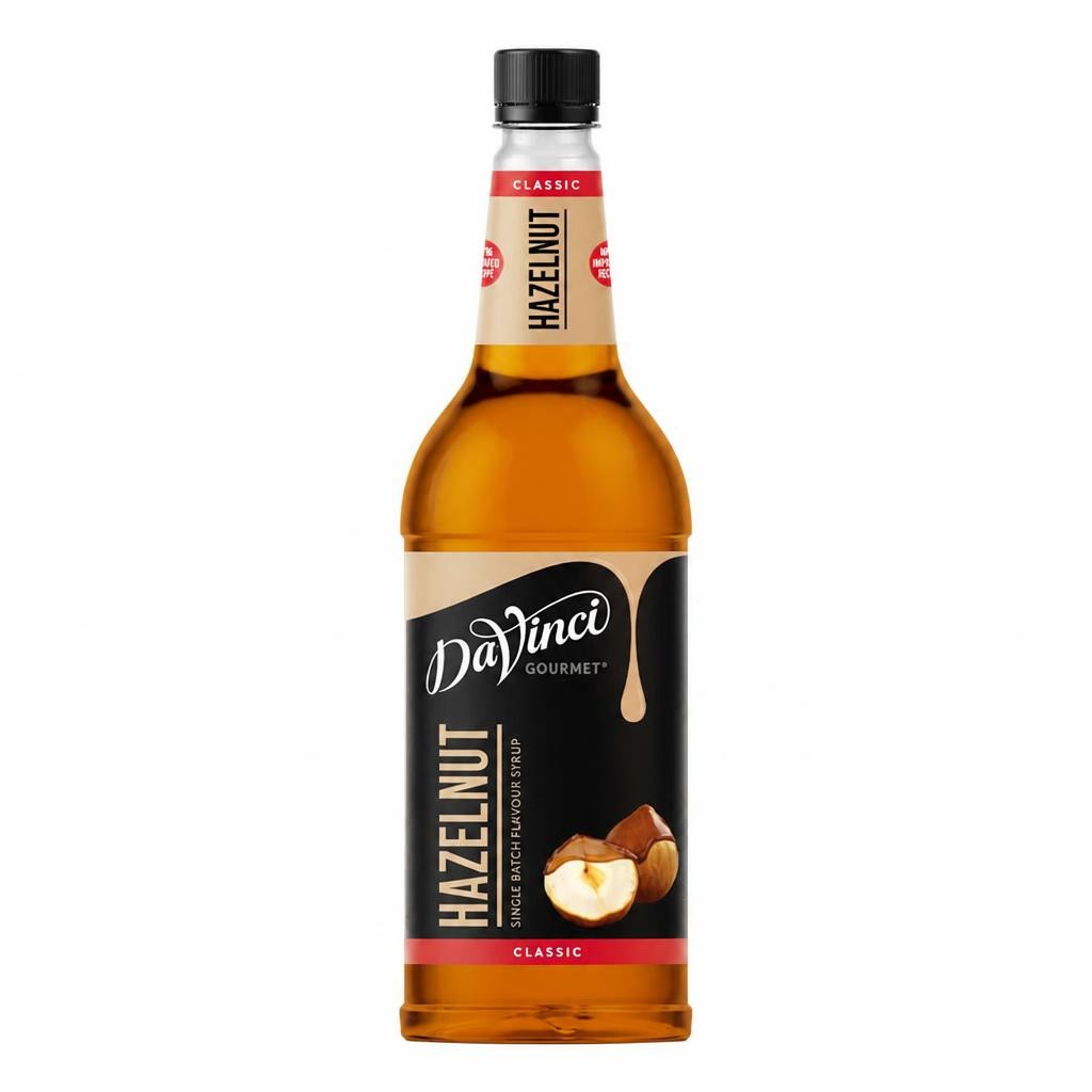DaVinci Gourmet Hazelnut 1L Syrup for Coffee, Cocktails , Desserts, Beverages - (Pack of 1)
