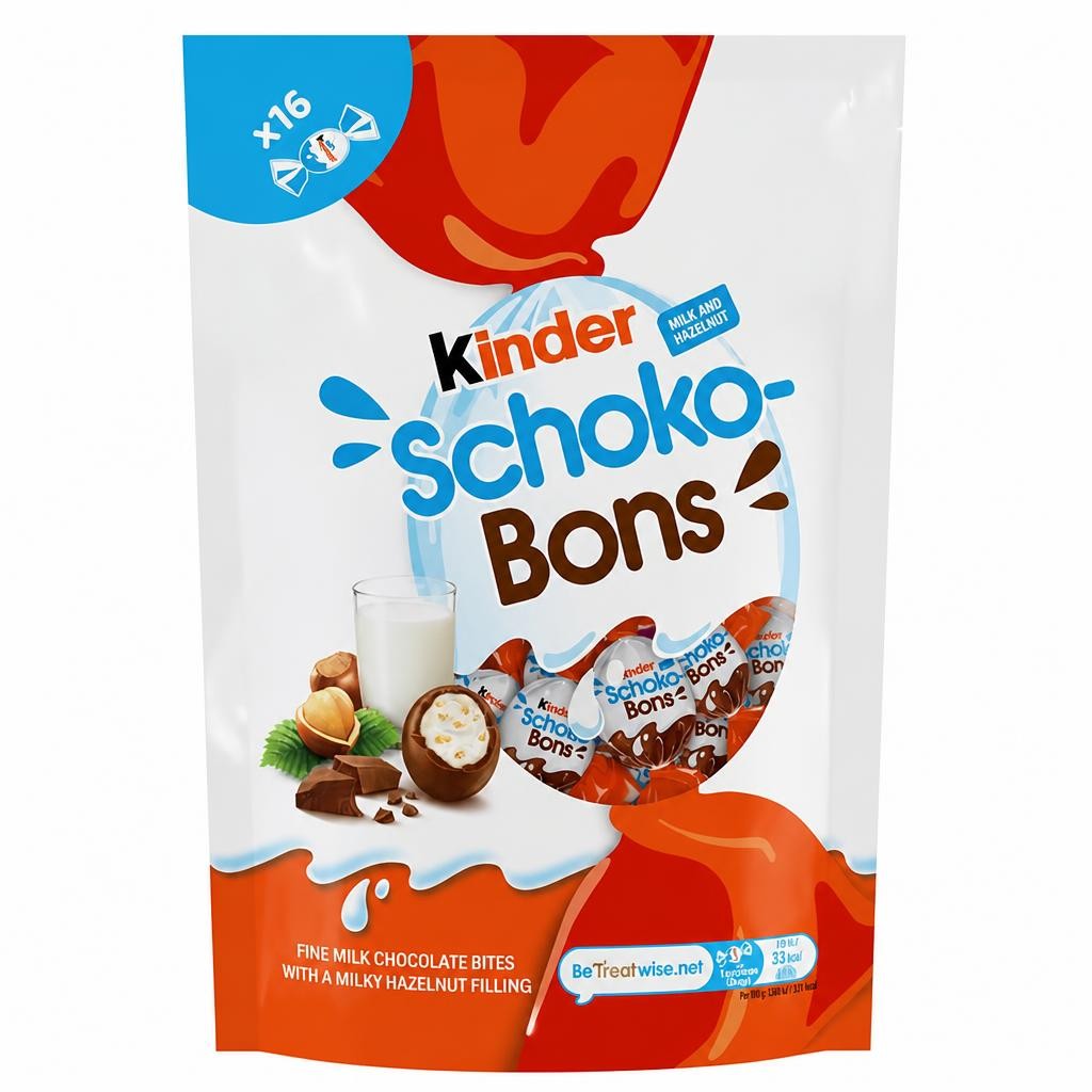 Kinder Schoko Bons 100g Milk & Hazelnut Chocolates Bag