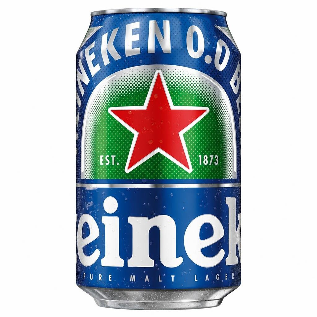 FREE SAMPLE - Heineken 0.0% Alcohol Free Lager Beer Can 330ml