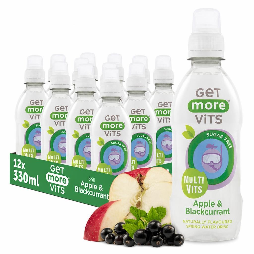 Get More Vits Multivitamin Drinks for Kids Apple & Blackcurrant 12x330ml