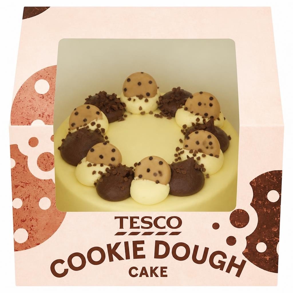 Tesco Cookie Dough Cake