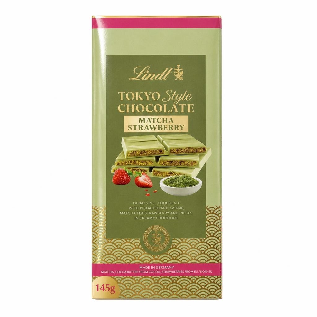 Lindt Tokyo Style Chocolate Matcha Strawberry Bar