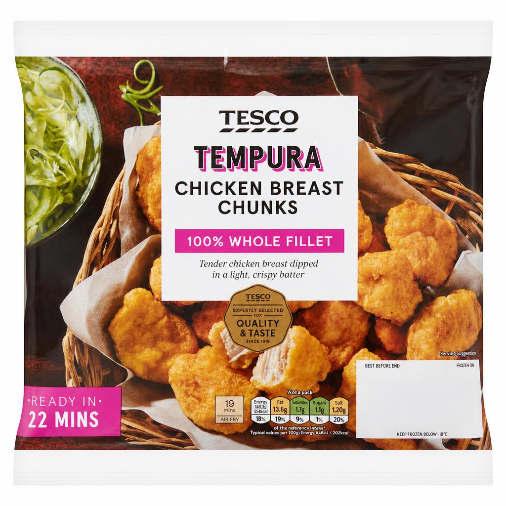Tesco Tempura Chicken Breast Chunks 400g