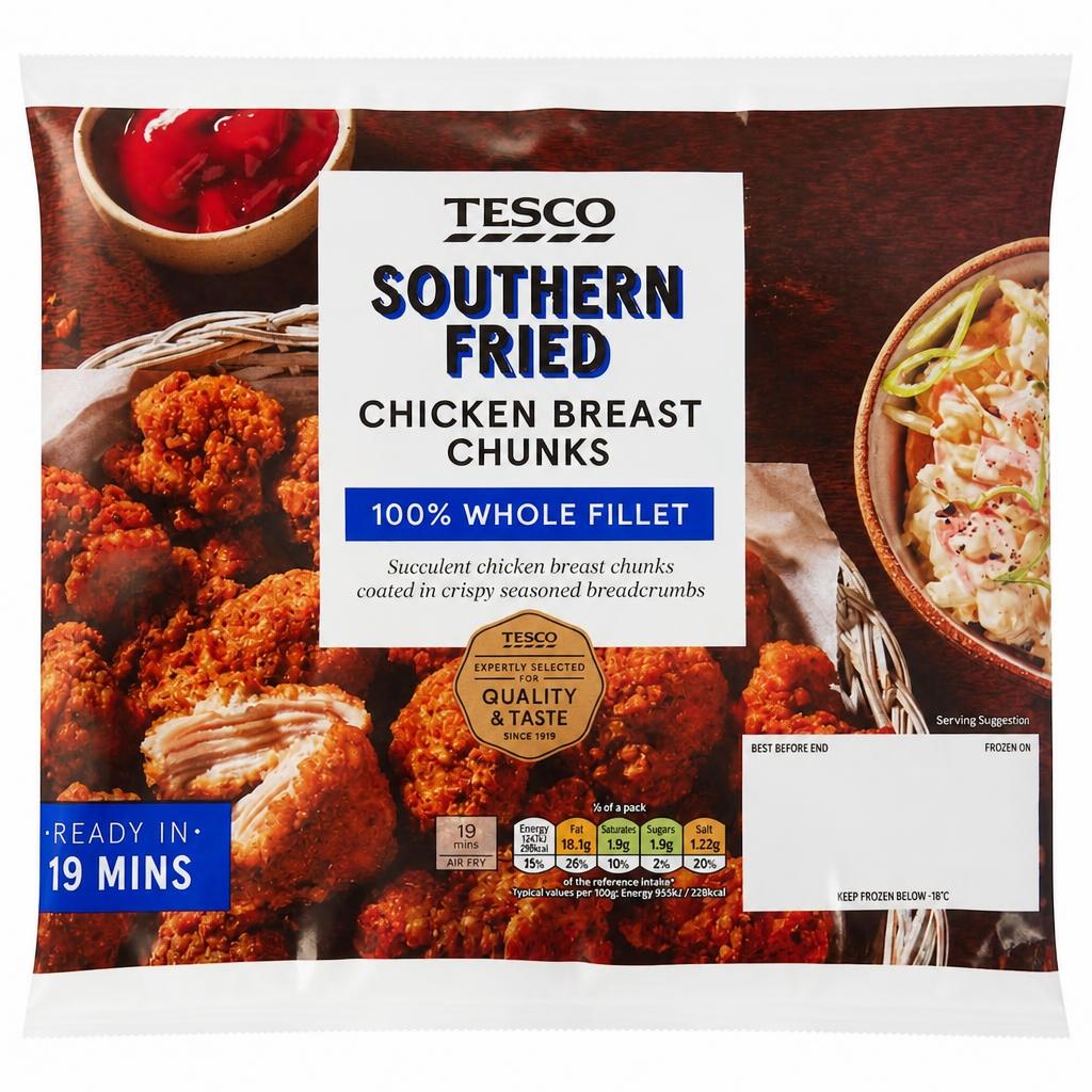 Tesco Southern Fried Chicken Breast Chunks 400g