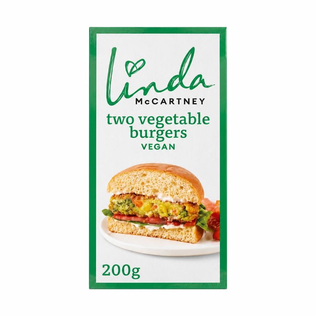 Linda McCartney 2 Vegetable Burger Vegan 200g