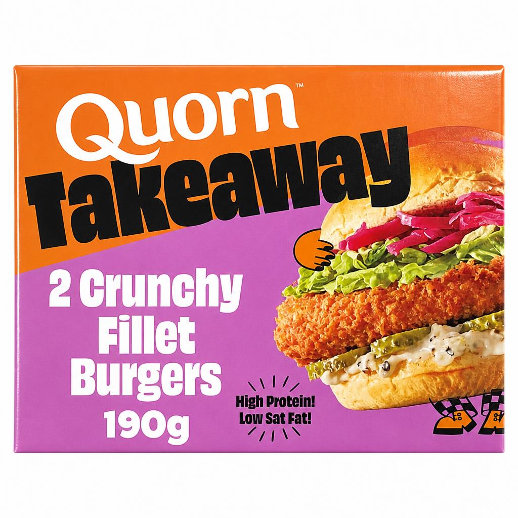 Quorn 2 Crunchy Fillet Burgers 190g