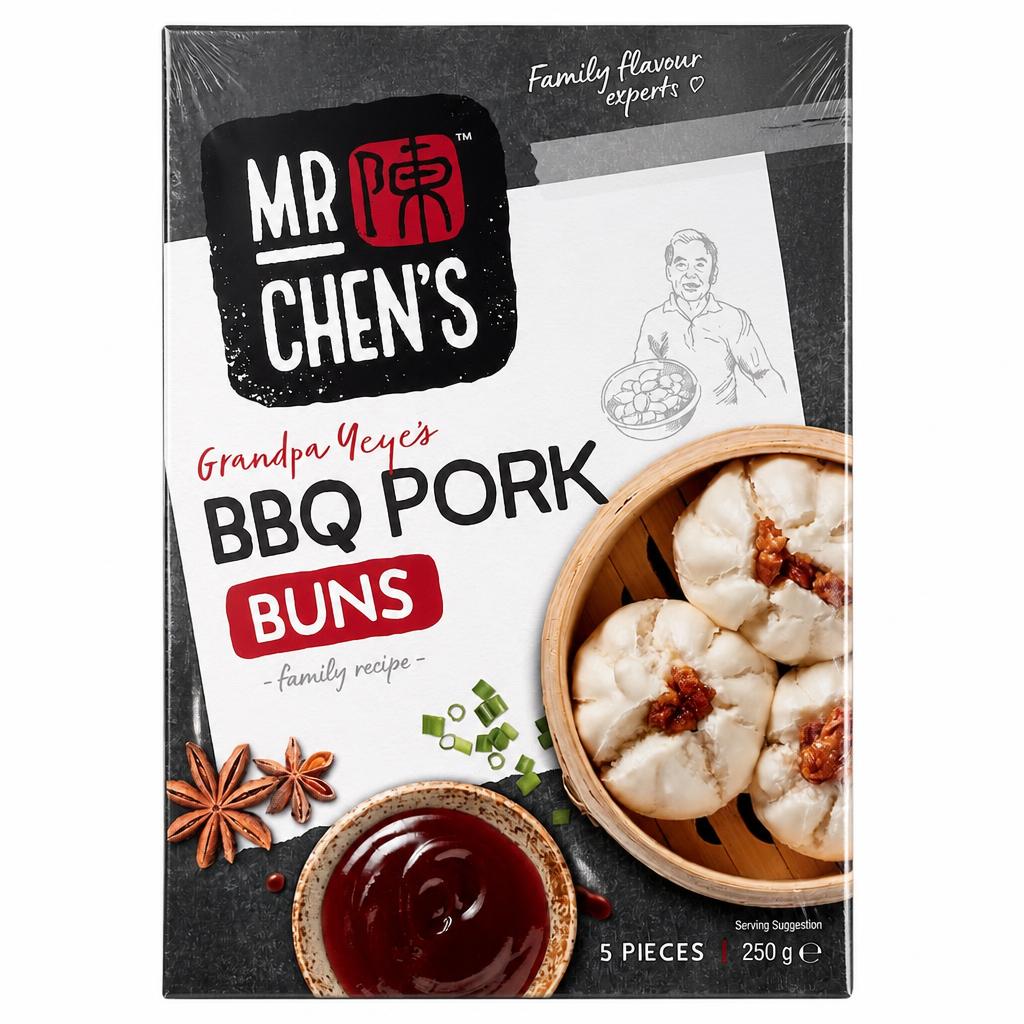 Mr Chen's BBQ Pork Buns 5 pieces 250g
