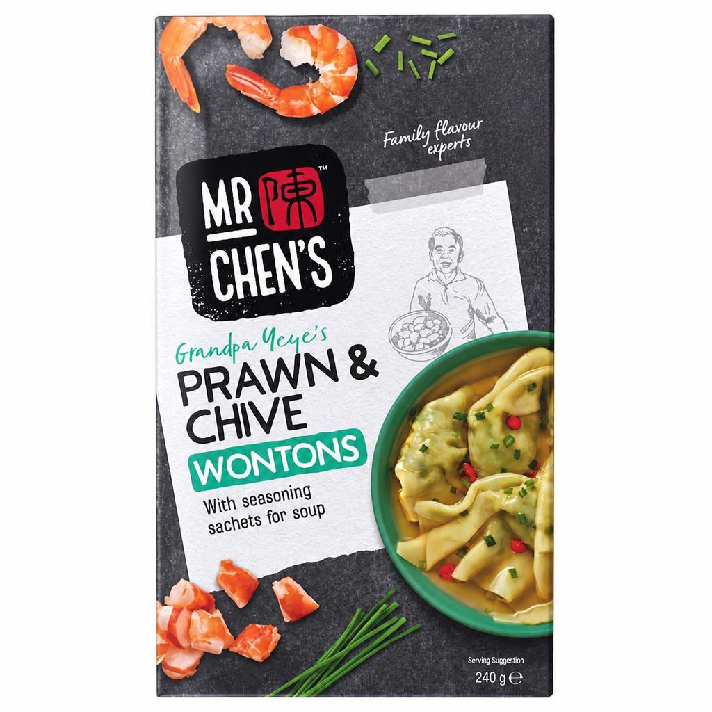 Mr Chen's Prawn & Chive Wontons 240g