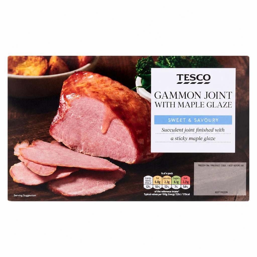 Tesco Maple Glazed Gammon 600g