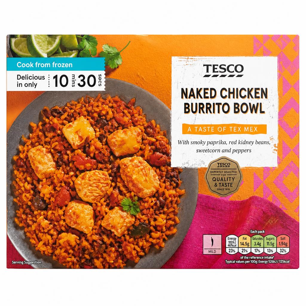 Tesco Naked Burrito Chicken Bowl 400g