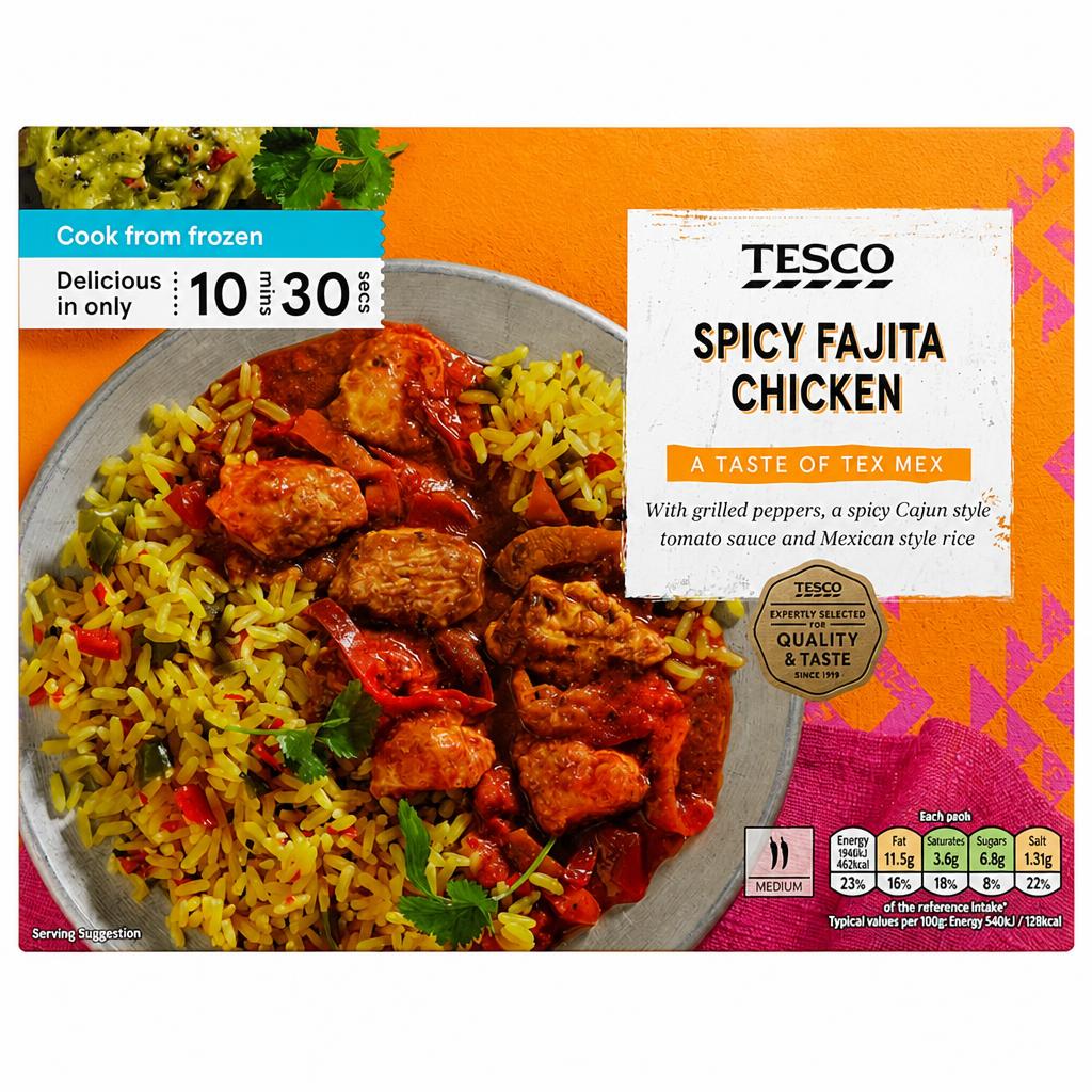 Tesco Spicy Fajita Chicken with Spicy Rice 400g