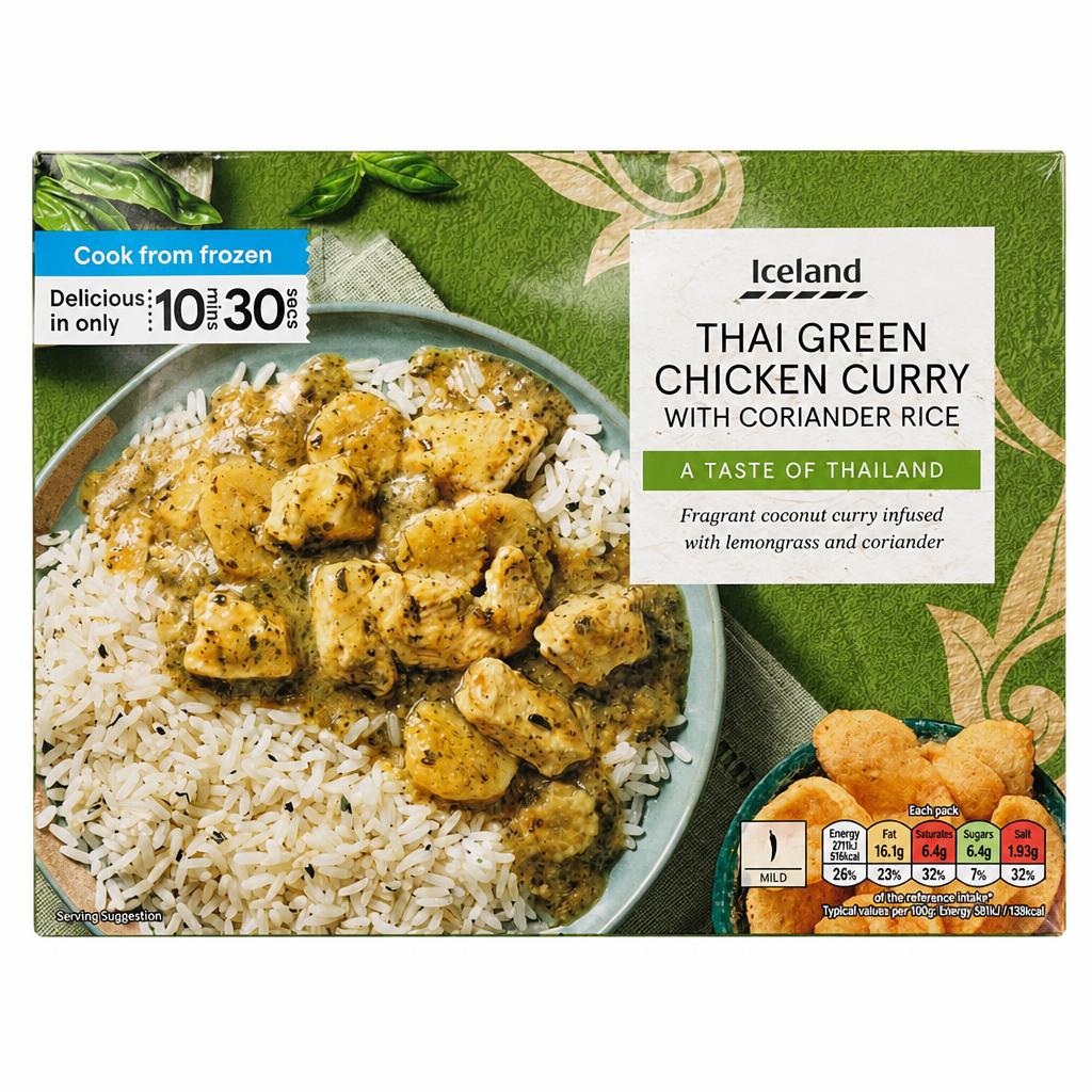 Tesco Thai Green Chicken Curry with Coriander Rice 400g