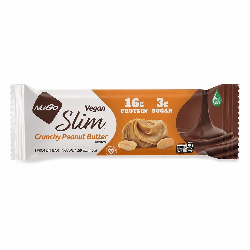 NuGo Slim Crunchy Peanut Butter Bars 45g x 12