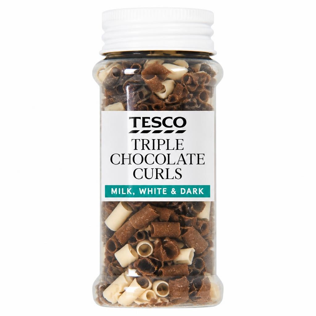 Tesco Triple Chocolate Curls 30G