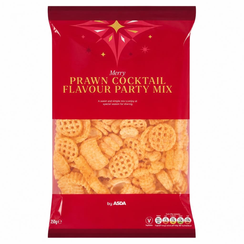 ASDA Merry Prawn Cocktail Flavour Party Mix 150g