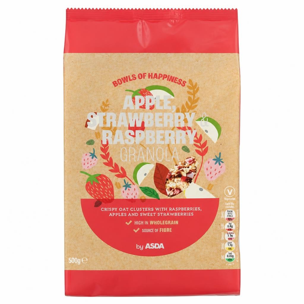 ASDA Apple, Strawberry & Raspberry Granola 750g
