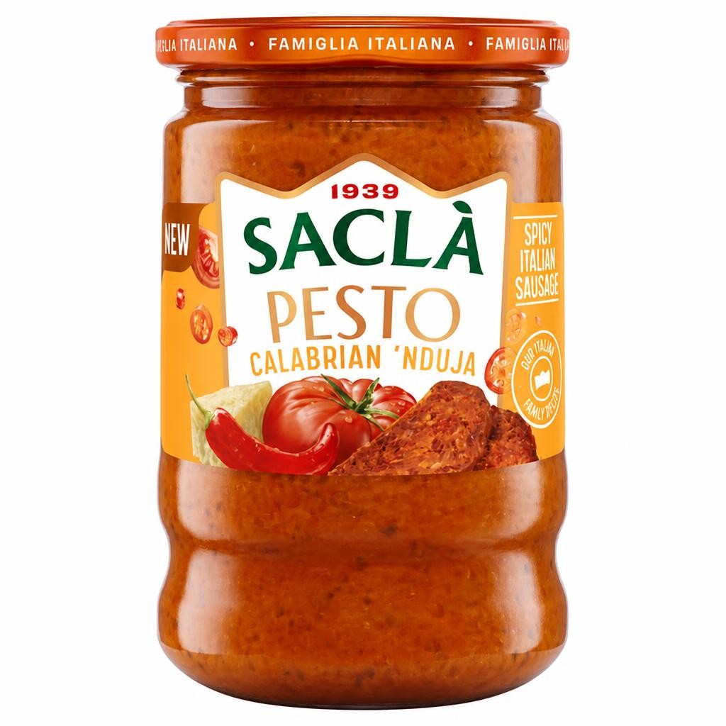 Sacla' 190g Calabrian 'Nduja Pesto Sauce