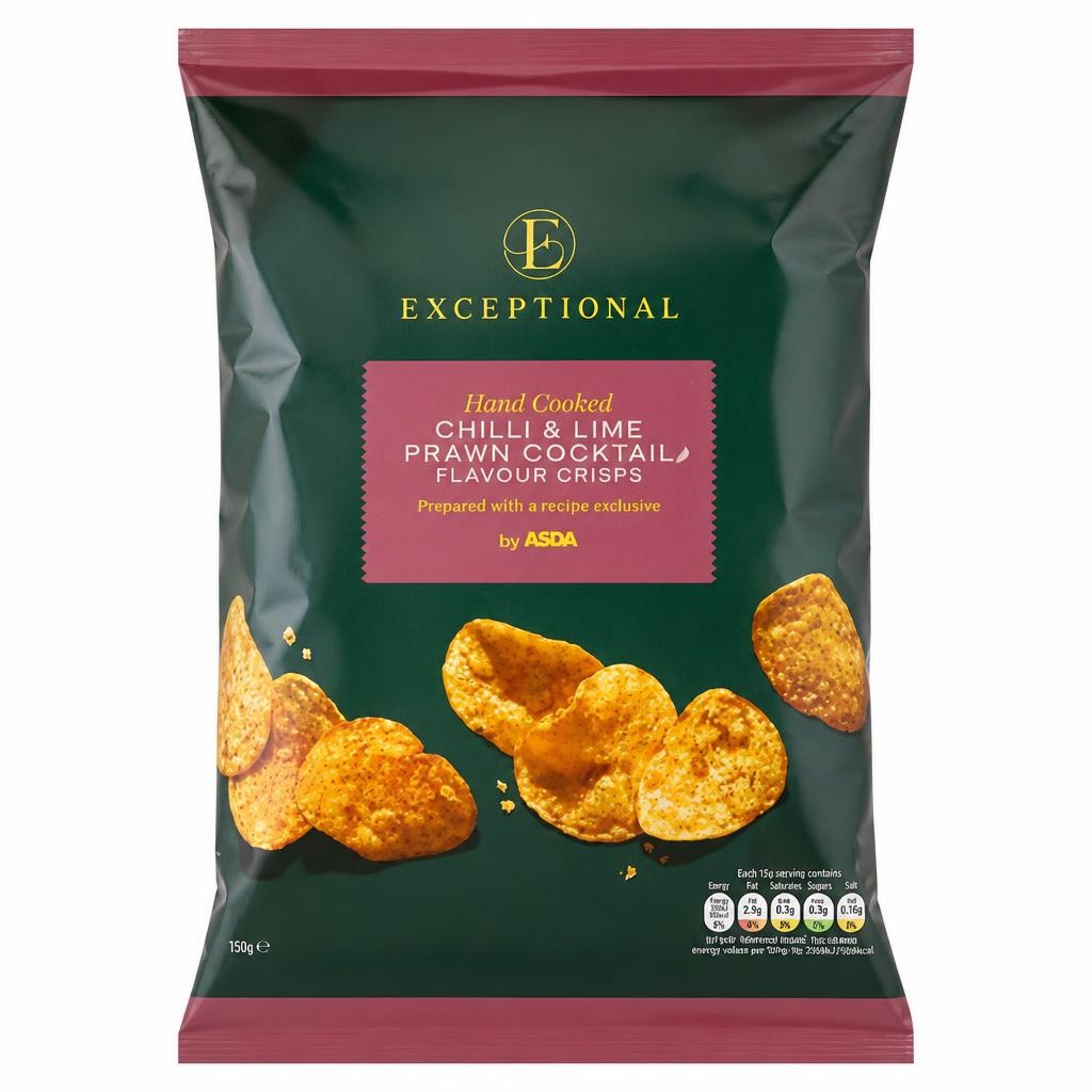 Exceptional by ASDA Exceptional by   Chilli & Lime Prawn Cocktail Flavour Crisps 150g