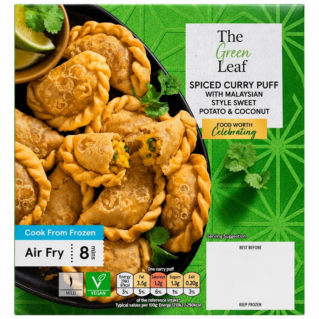 Tesco 10 Crispy Spiced Curry Puffs 250g