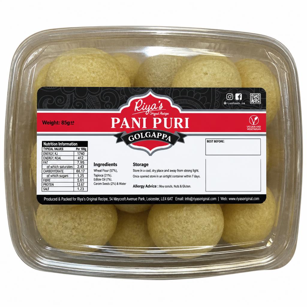 Riya's Original Recipe 85g Pani Puri Golgappa