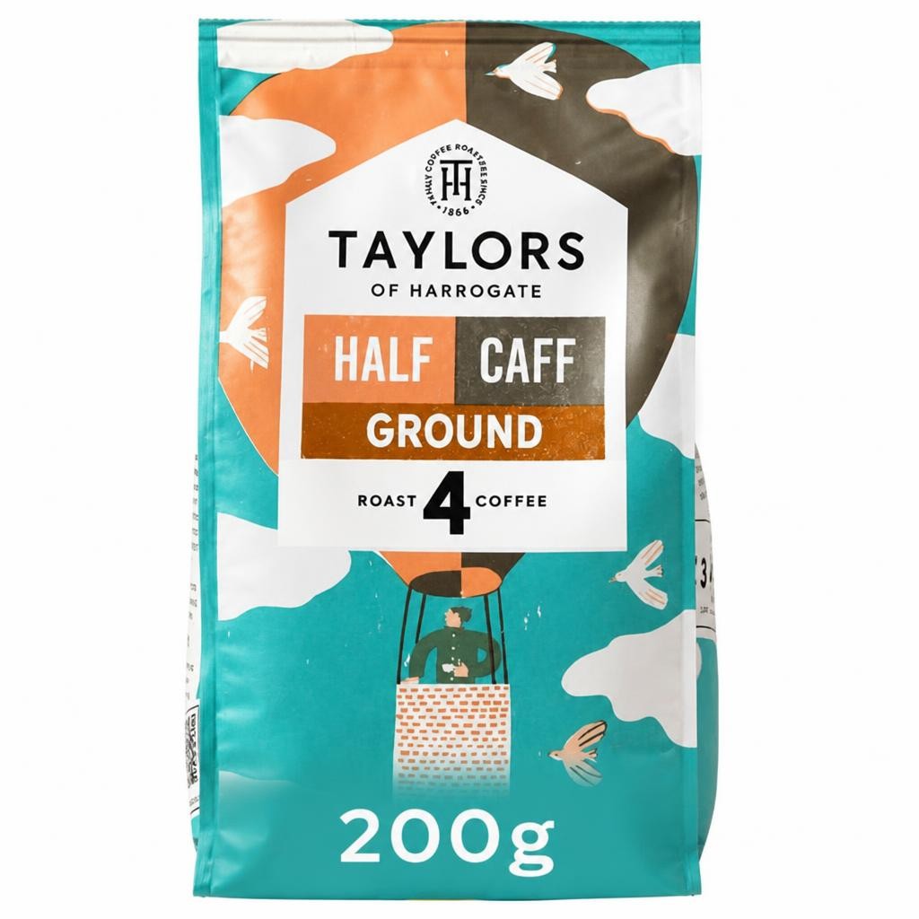 Taylors of Harrogate 200g Half Caff Ground Coffee