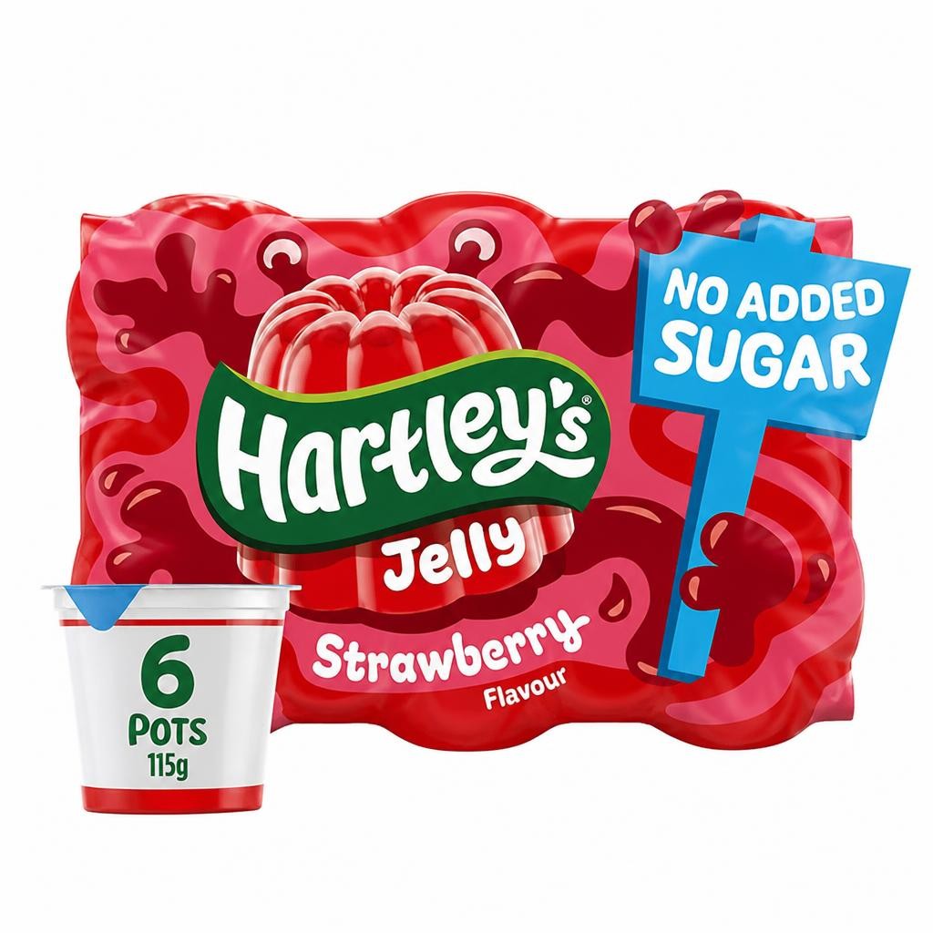 Hartley's 6 x 115g Strawberry Flavour Jelly