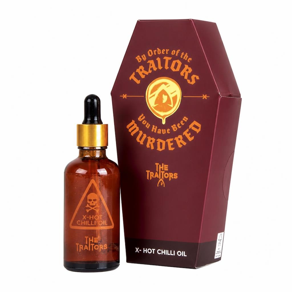 THE TRAITORS HOT CHILLI FLAVOURED SUNFLOWER OIL 45ml
