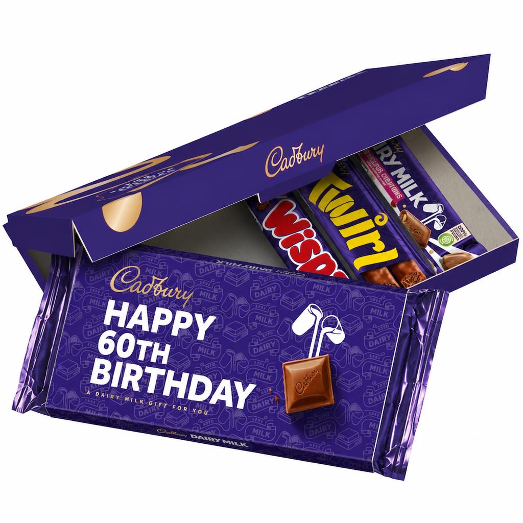 Cadbury Happy 60th Birthday Letterbox Chocolate Gift