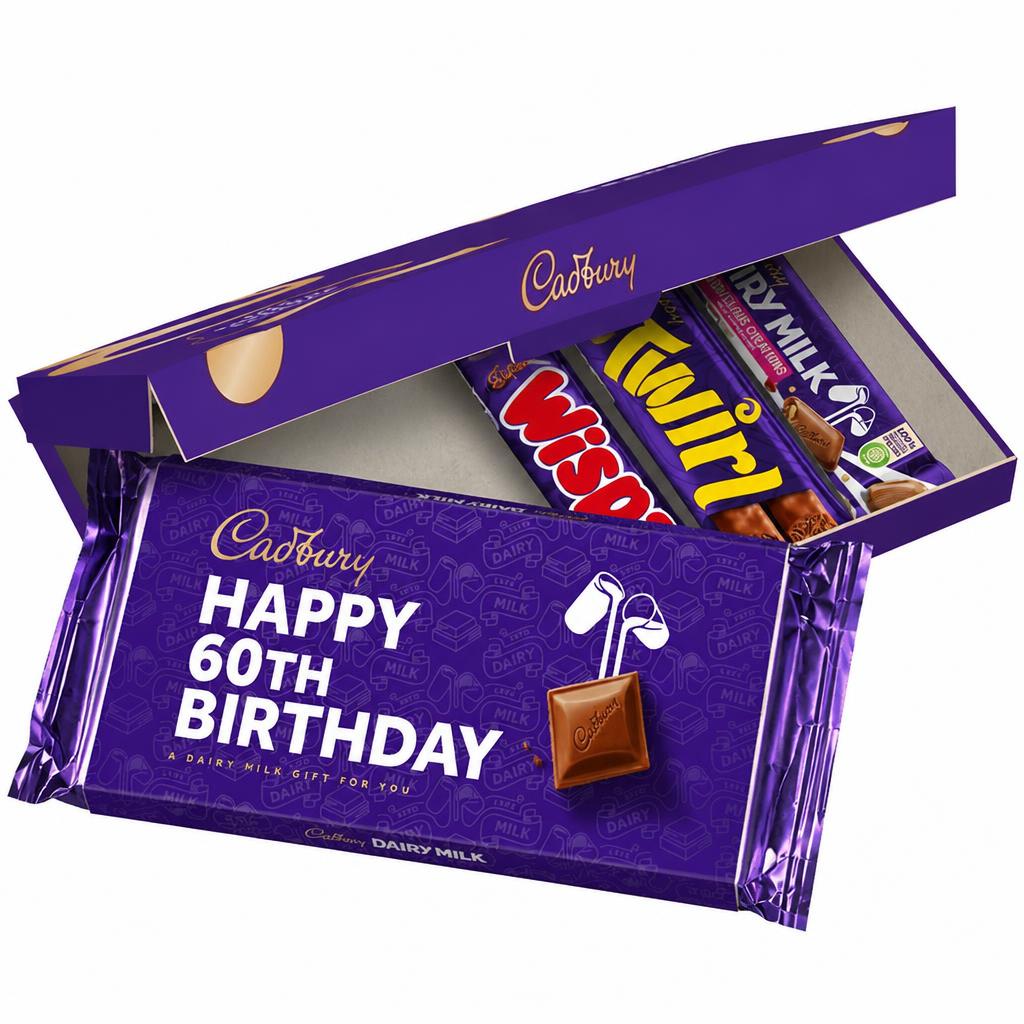 Cadbury Happy 60th Birthday Letterbox Chocolate Gift