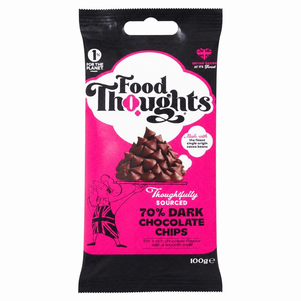 Food Thoughts 100g 70% Dark Chocolate Chips