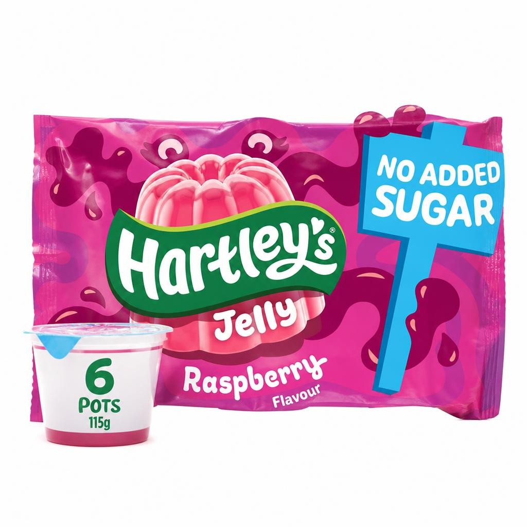 Hartley's 6 x 115g Raspberry Flavour Jelly