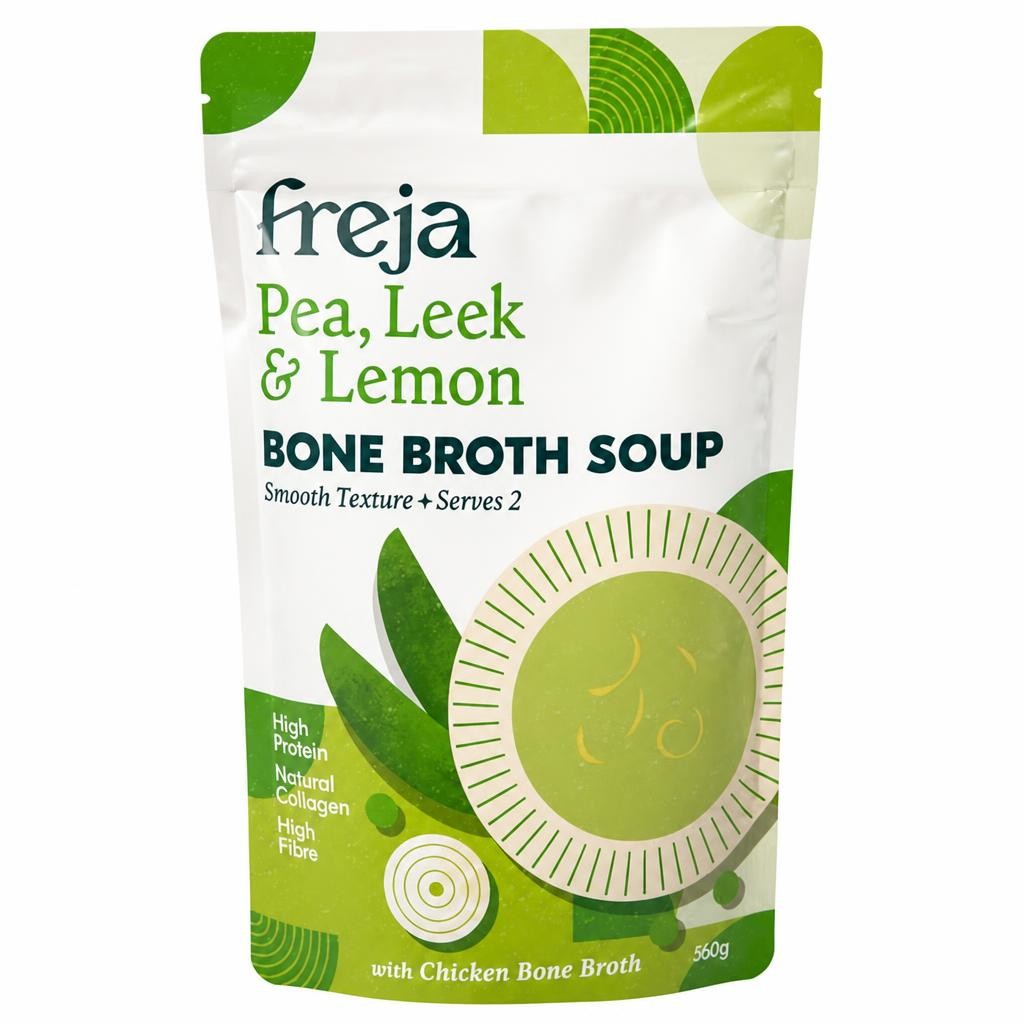 Freja 560g Pea Leek & Lemon Bone Broth Soup