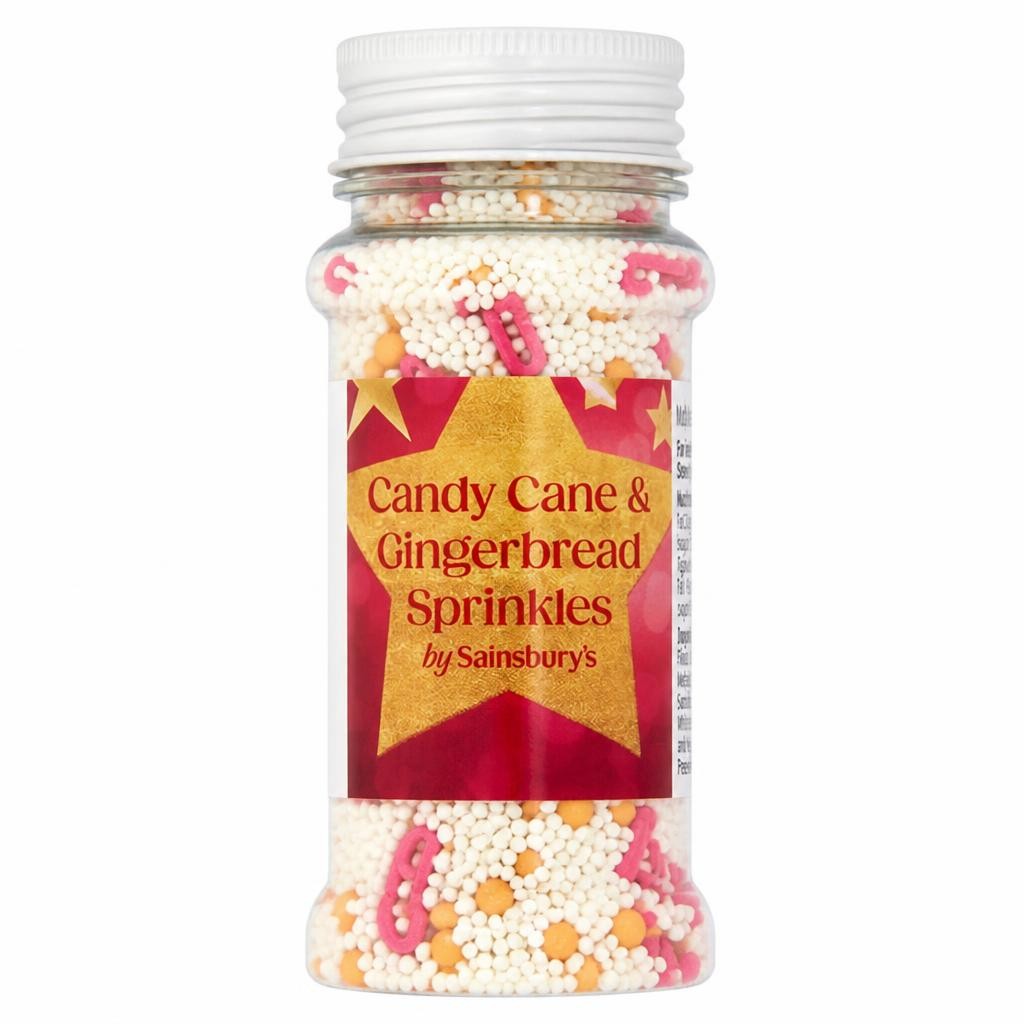 Sainsbury's 75g Candy Cane & Gingerbread Sprinkles