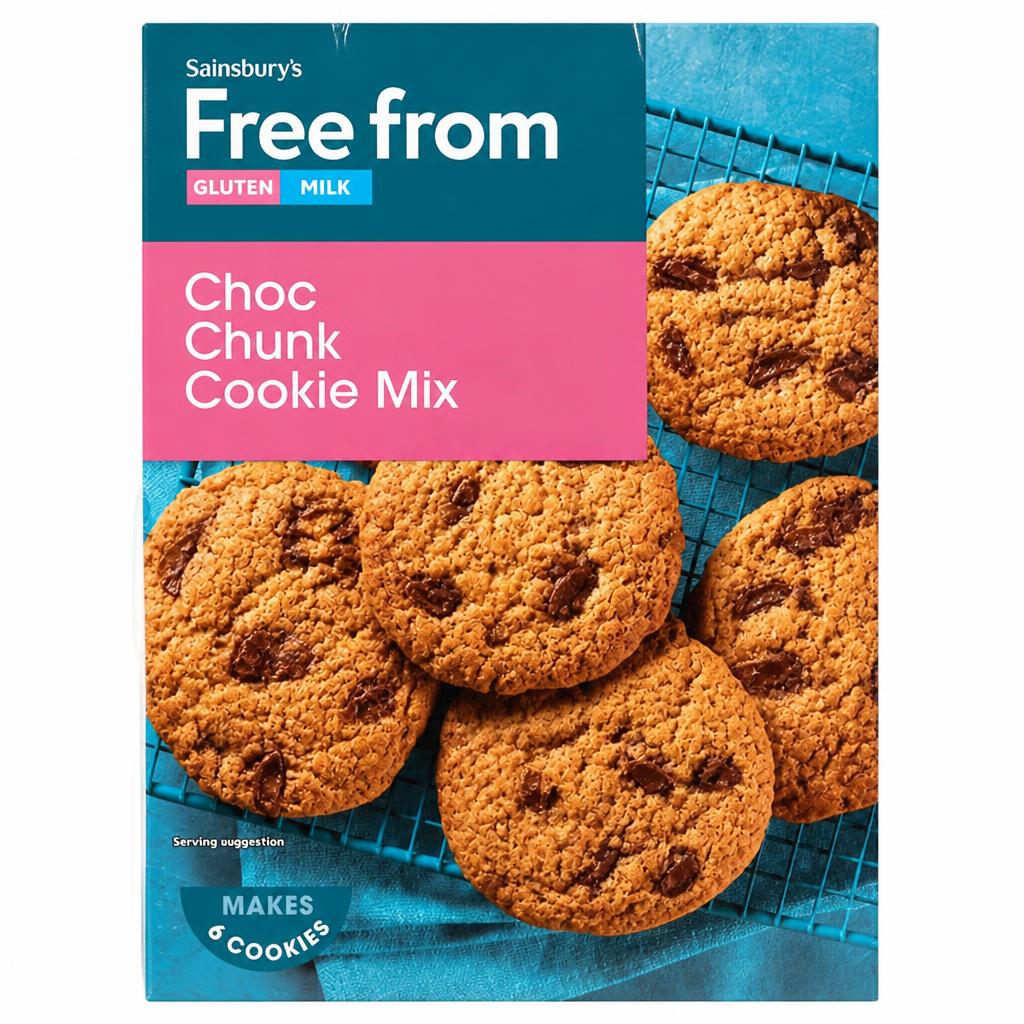 Sainsbury's Free From 310g Chocolate Chunk Cookie Baking Mix