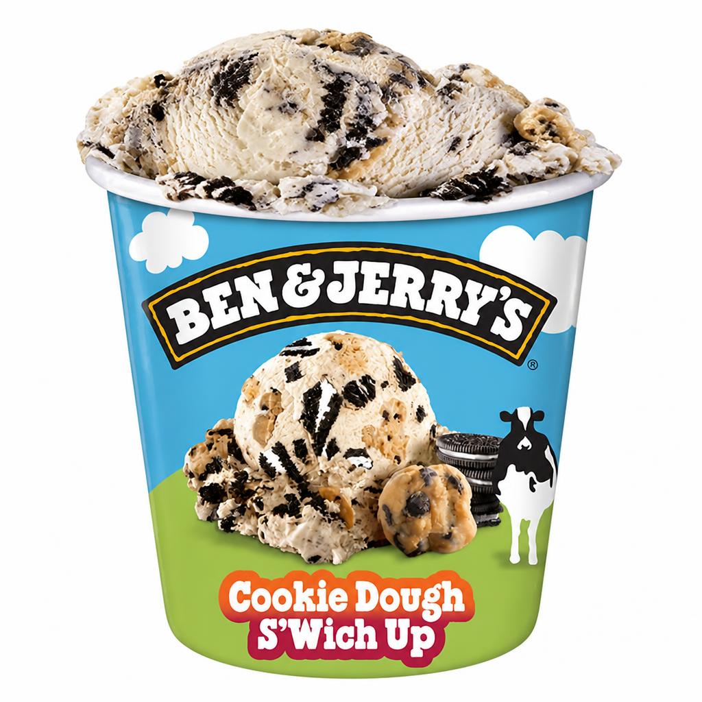 Ben & Jerry's Cookie Dough S'wich Up Vanilla Ice Cream Tub 465 ml