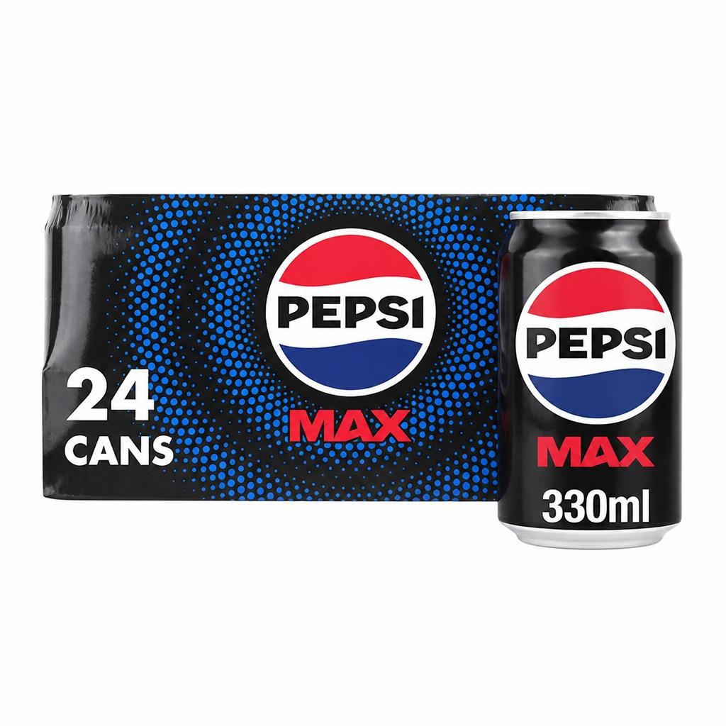Pepsi Max No Sugar Cola Cans 24x330ml