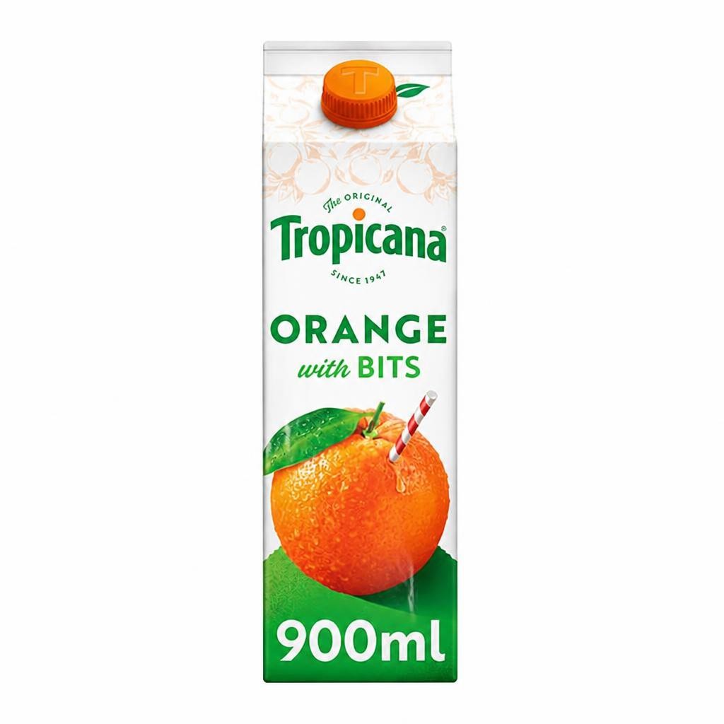 Tropicana Original Orange with Bits Fruit Juice 900ml