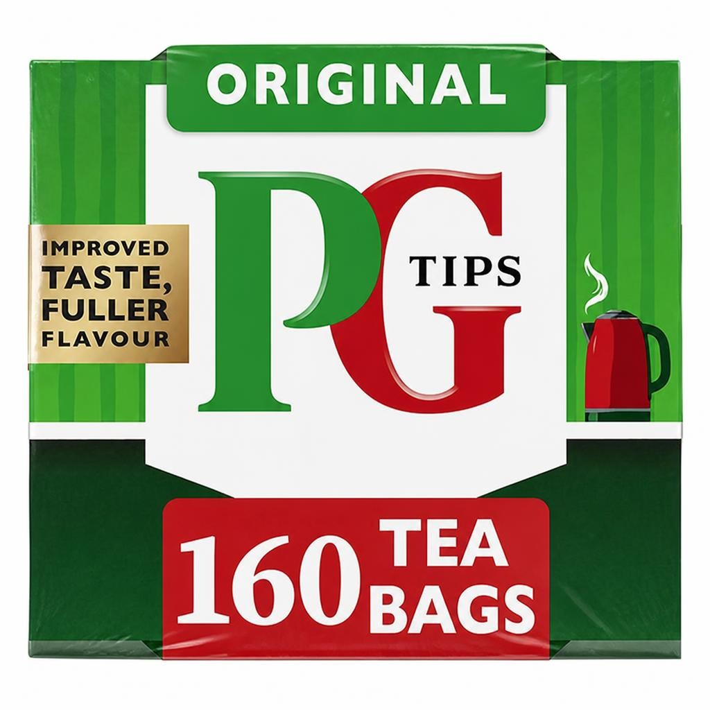 PG Tips 160 x Original Black Tea Bags 500g