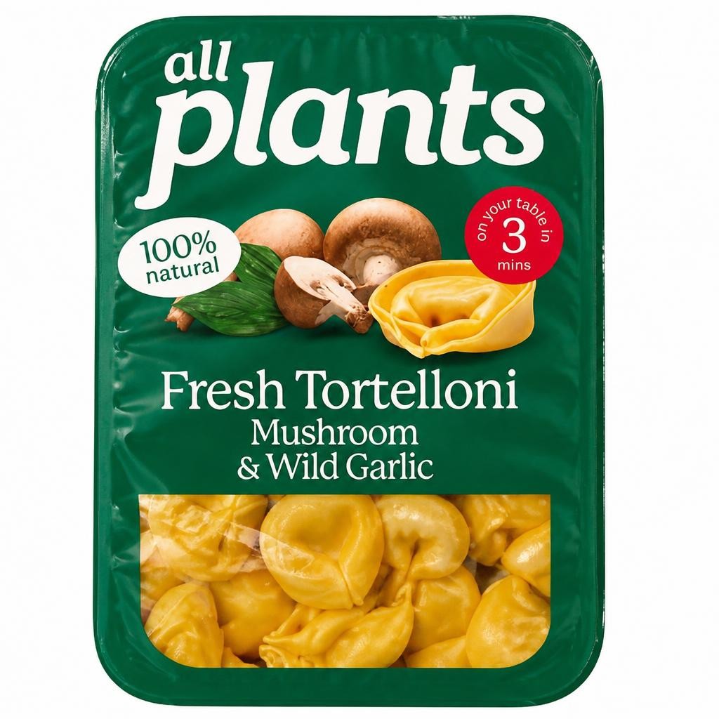all plants Fresh Mushroom & Garlic Tortelloni