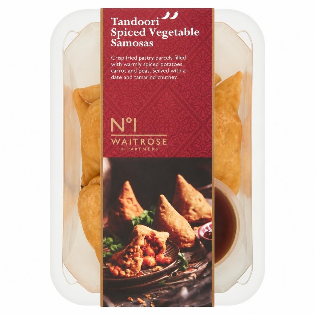 No.1 Tandoori Spiced Vegetable Samosas