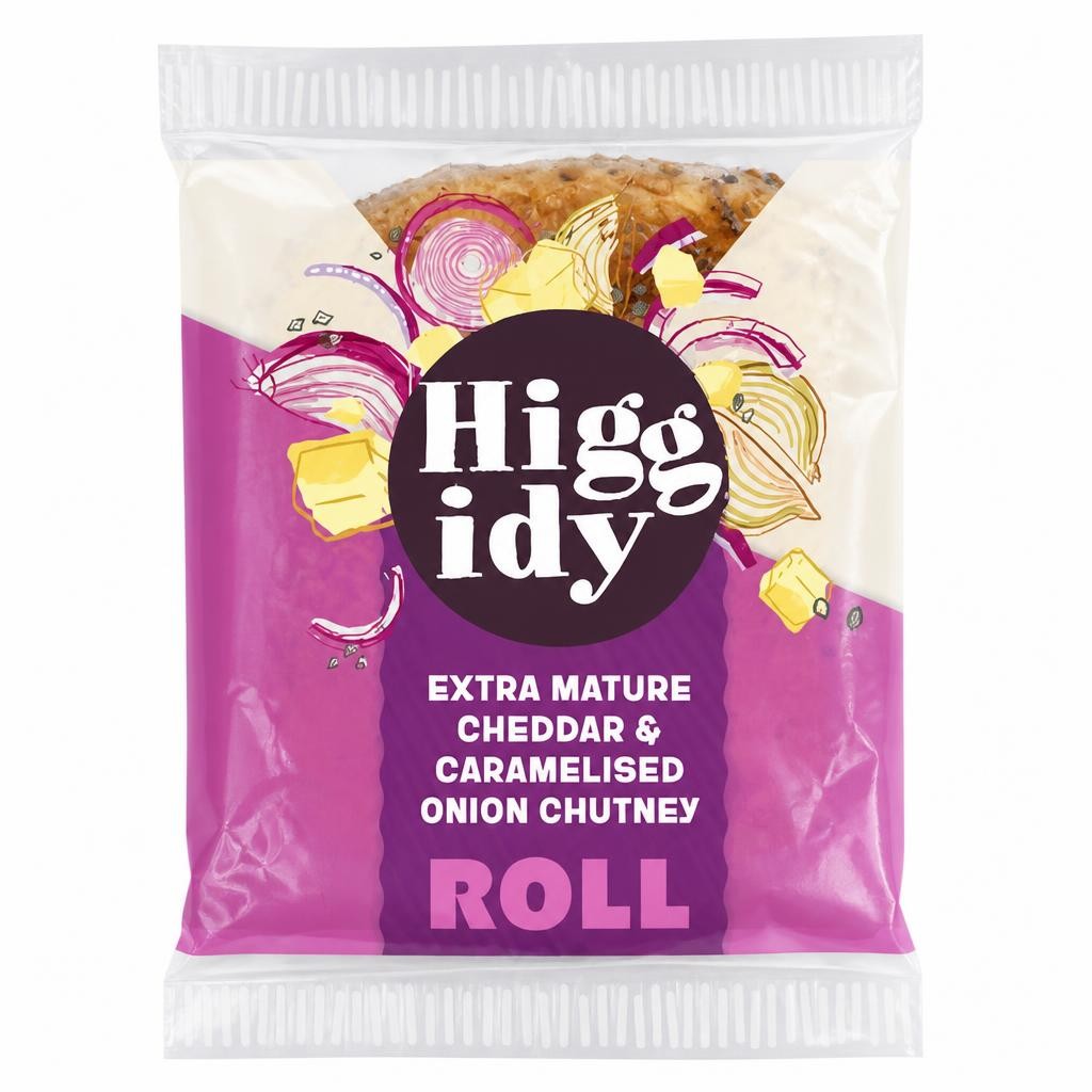 Higgidy Mature Cheddar & Caramelised Onion Roll
