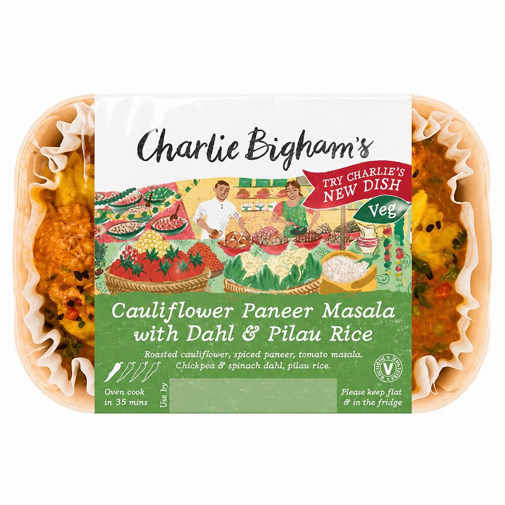 Charlie Bigham's Cauliflower Paneer Masala Dahl & Rice