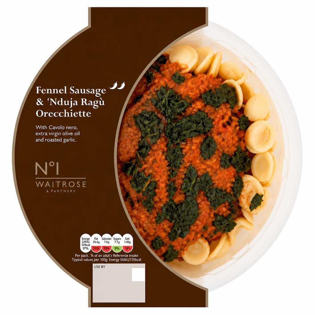 No.1 Sausage Ragu Orecchiette with Calabrian Nduja and Cavolo Nero