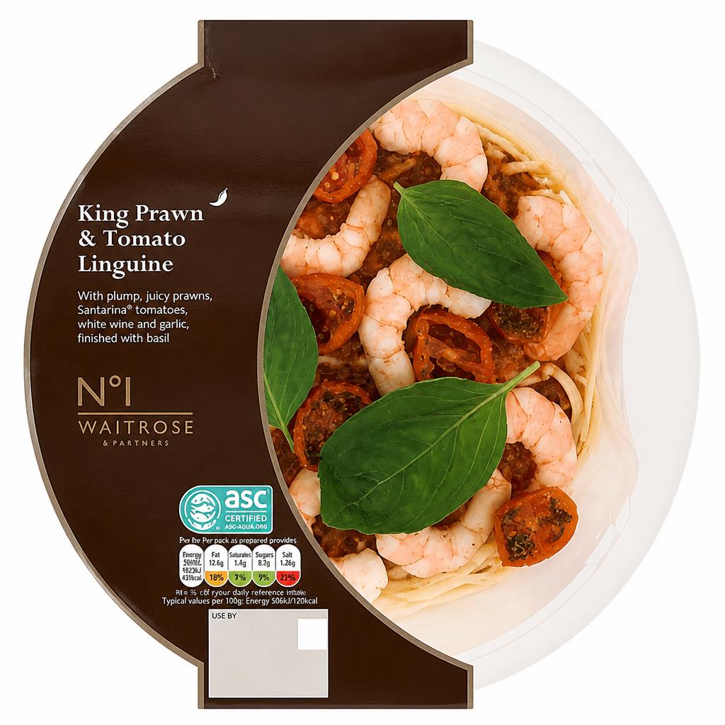 No.1 King Prawn & Santarella Tomato Linguine