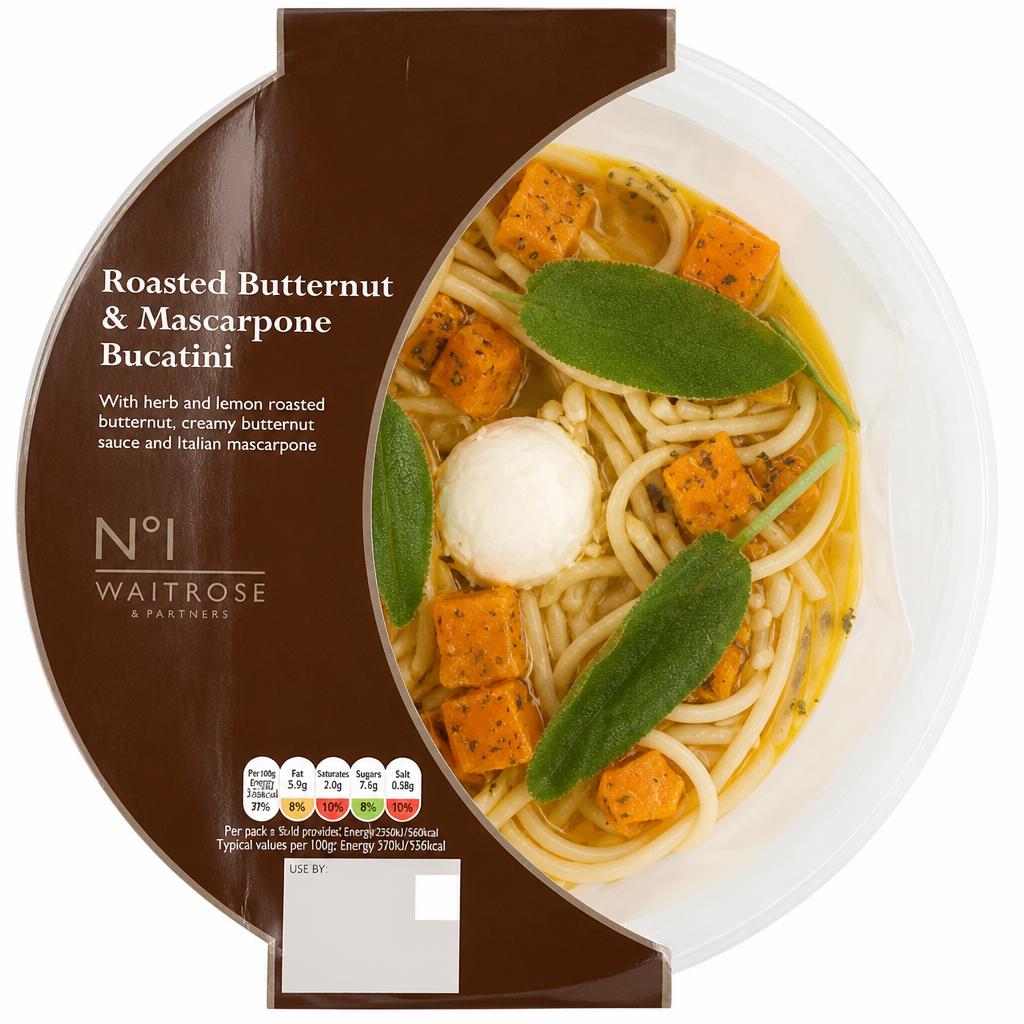 No.1 Roasted Butternut Bucatini with Italian Mascarpone, Sage and Pine Nuts