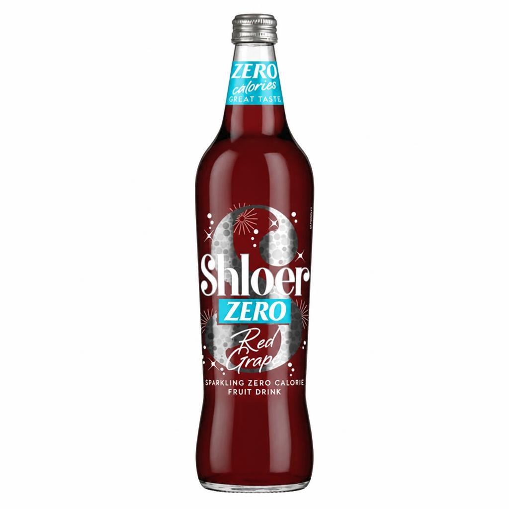 Shloer Light Zero Red Grape Sparkling Juice Drink 750ml